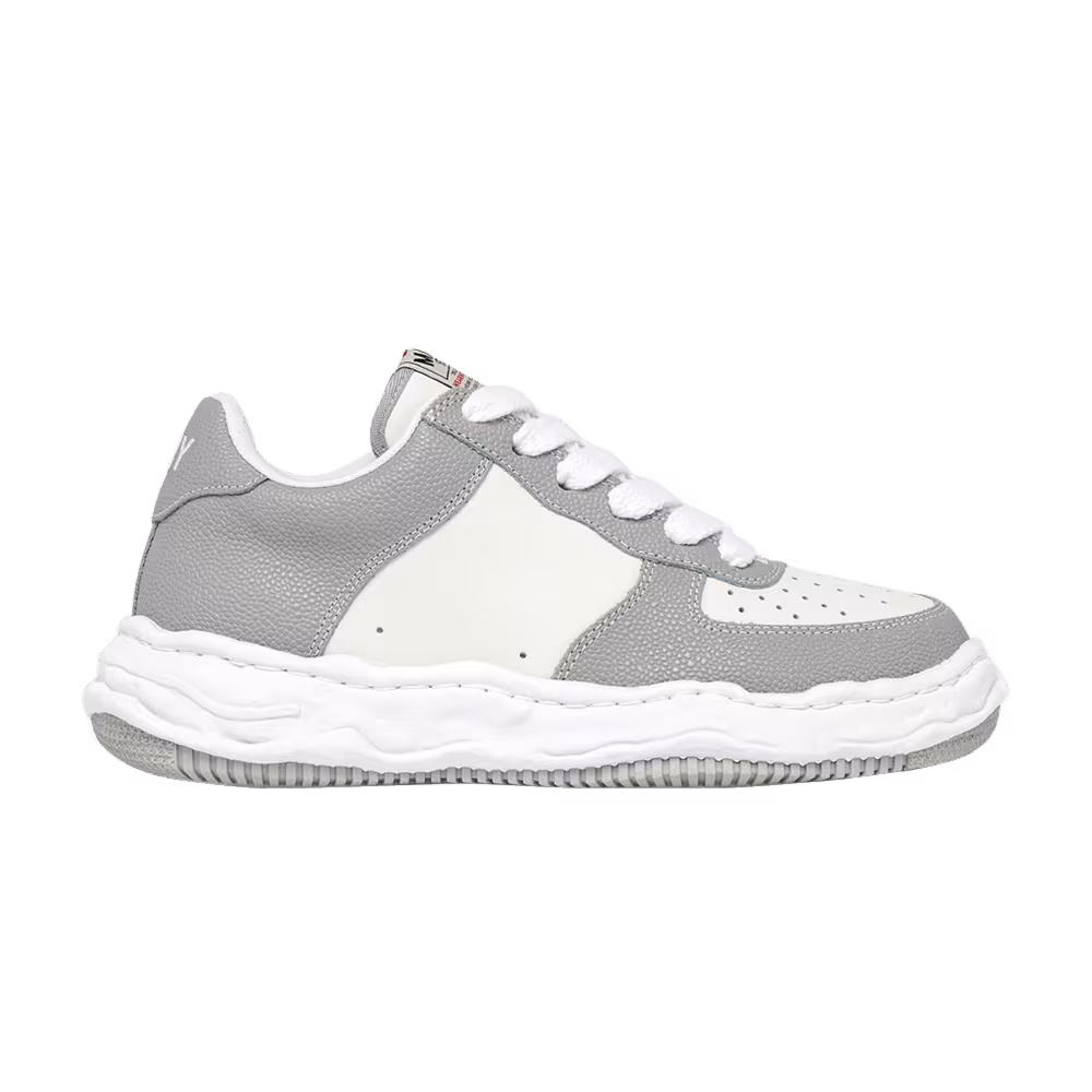 Maison Mihara Yasuhiro Wayne OG Sole Embossed Leather Low Grey White