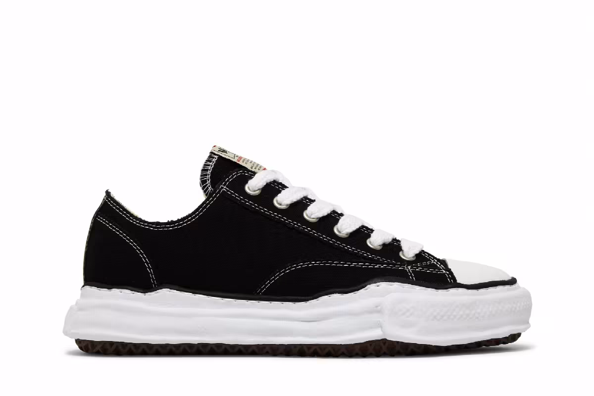 Maison Mihara Yasuhiro Peterson OG Sole Canvas Low Black, view 2