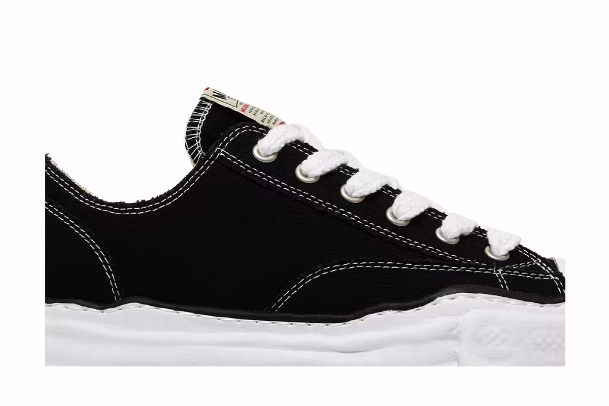 Maison Mihara Yasuhiro Peterson OG Sole Canvas Low Black, view 3