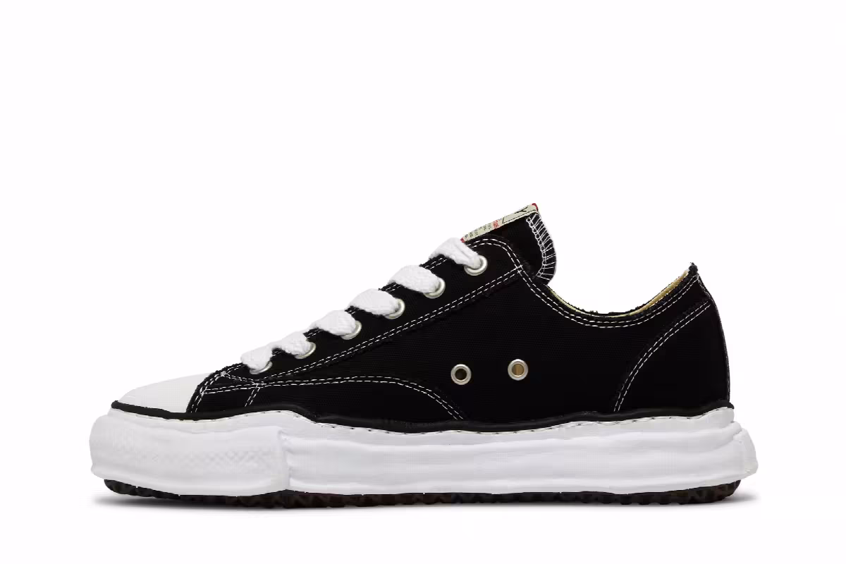 Maison Mihara Yasuhiro Peterson OG Sole Canvas Low Black, view 4