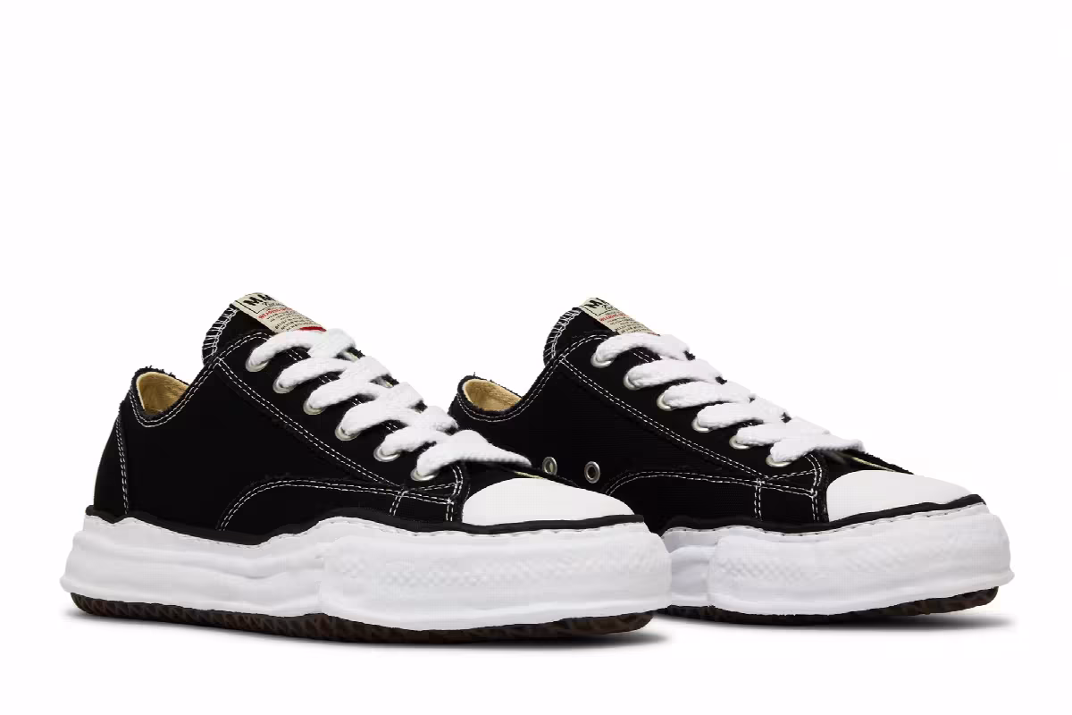 Maison Mihara Yasuhiro Peterson OG Sole Canvas Low Black, view 9