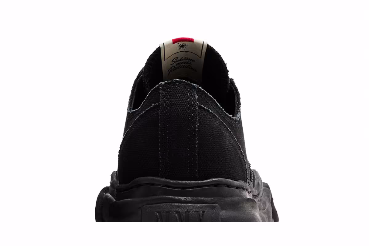 Maison Mihara Yasuhiro Peterson OG Sole Canvas Low Triple Black, view 8