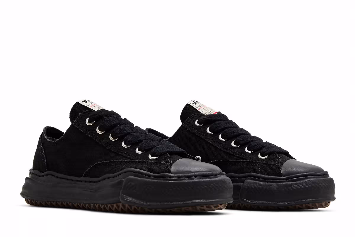 Maison Mihara Yasuhiro Peterson OG Sole Canvas Low Triple Black, view 9