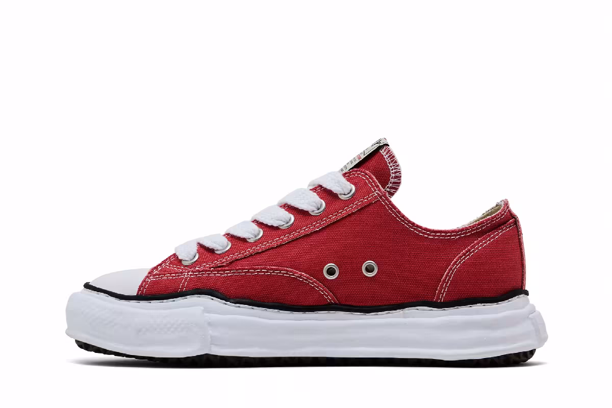 Maison Mihara Yasuhiro Peterson OG Sole Canvas Low Red, view 4