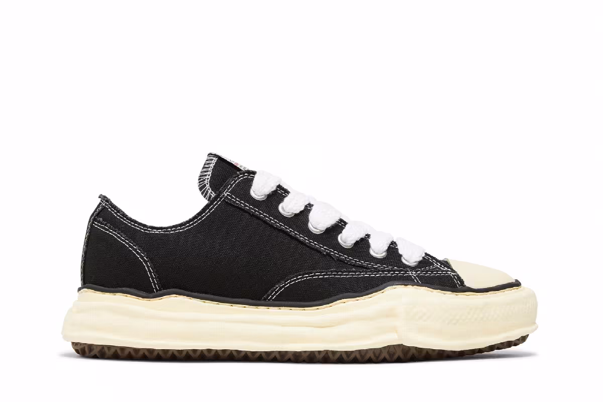 Maison Mihara Yasuhiro Peterson OG Sole Canvas Low Black, view 2