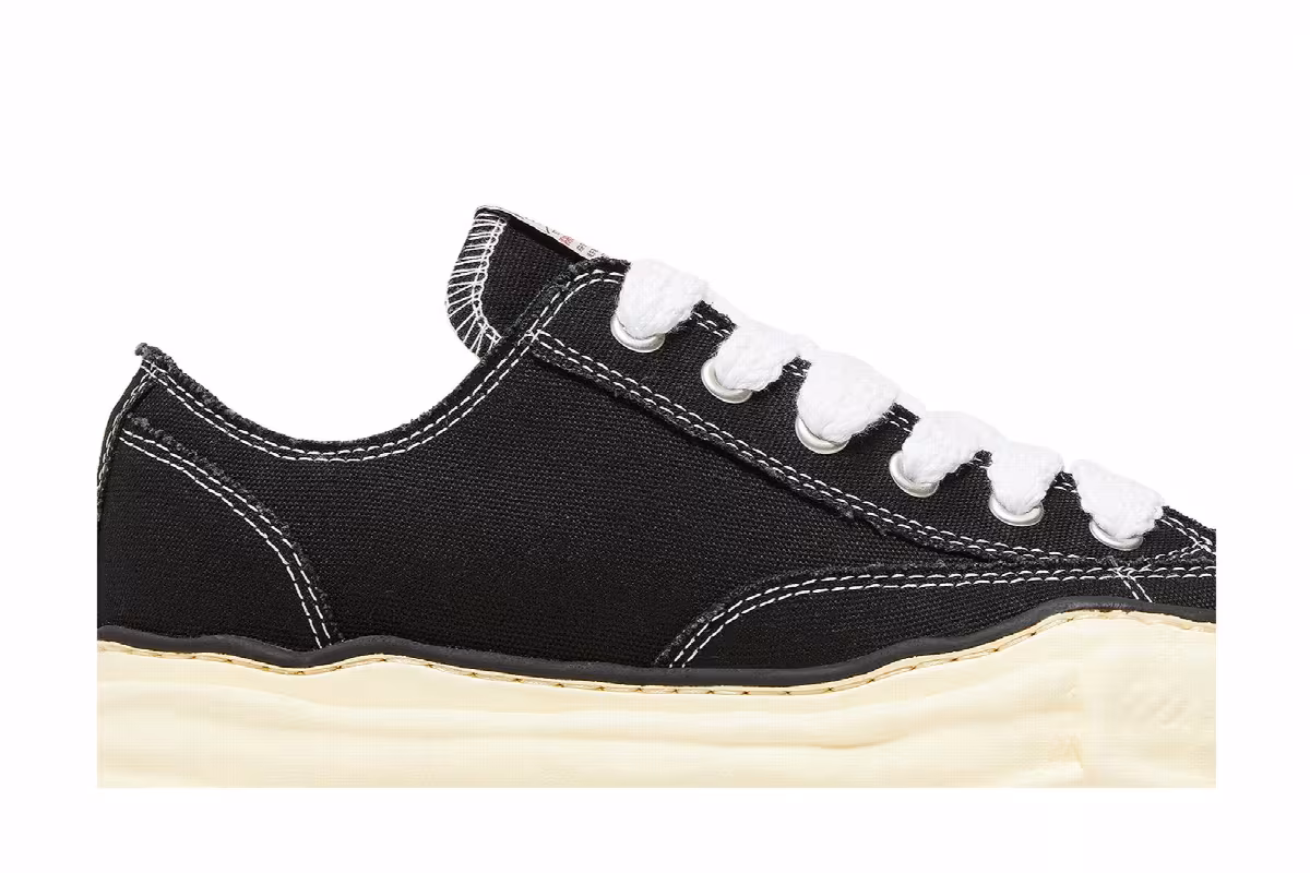 Maison Mihara Yasuhiro Peterson OG Sole Canvas Low Black, view 3