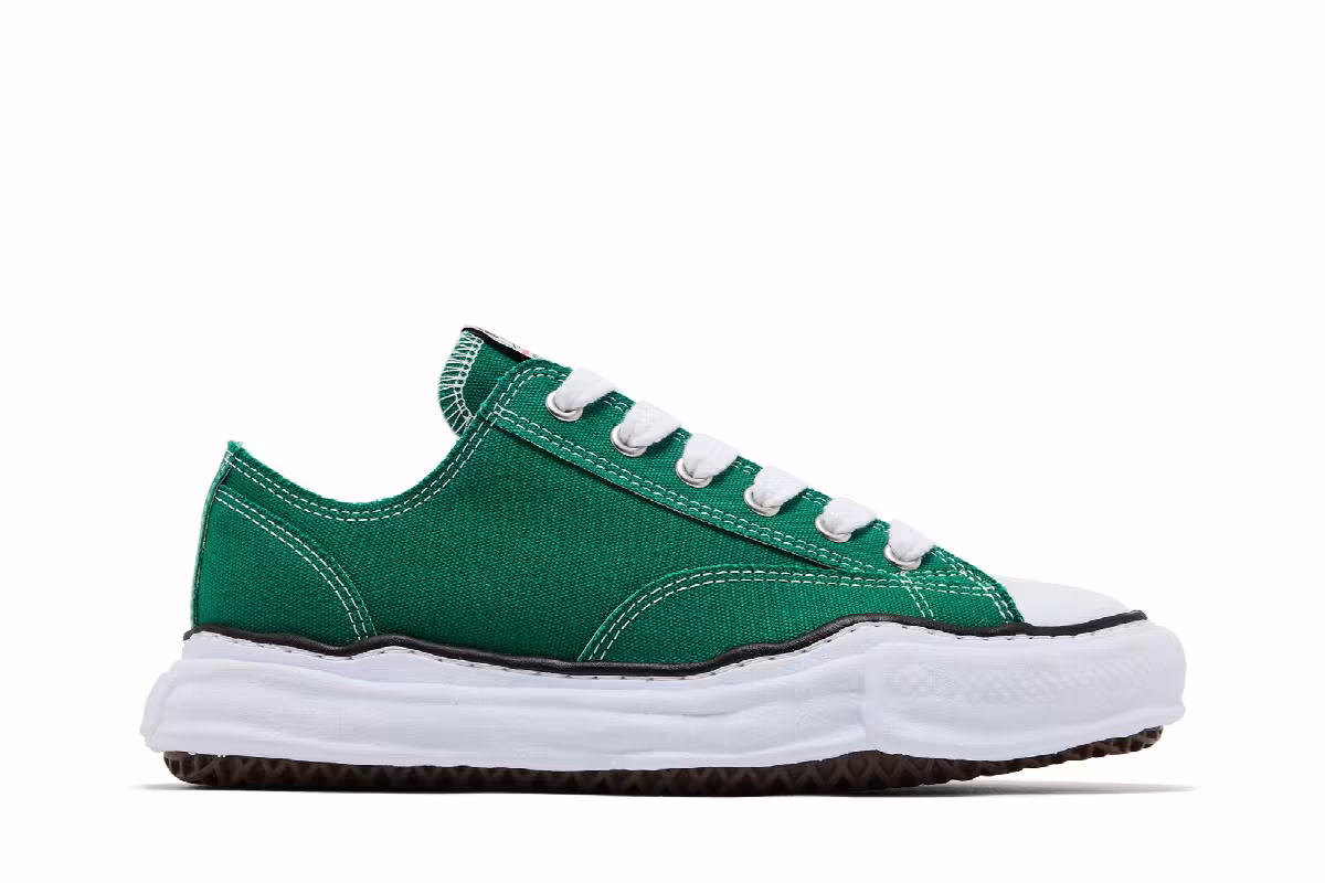 Maison Mihara Yasuhiro Peterson OG Sole Canvas Low CL Green, view 2