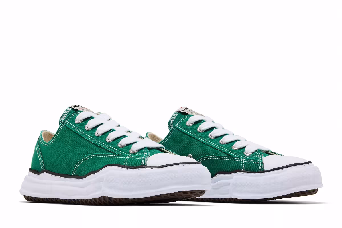 Maison Mihara Yasuhiro Peterson OG Sole Canvas Low CL Green, view 9
