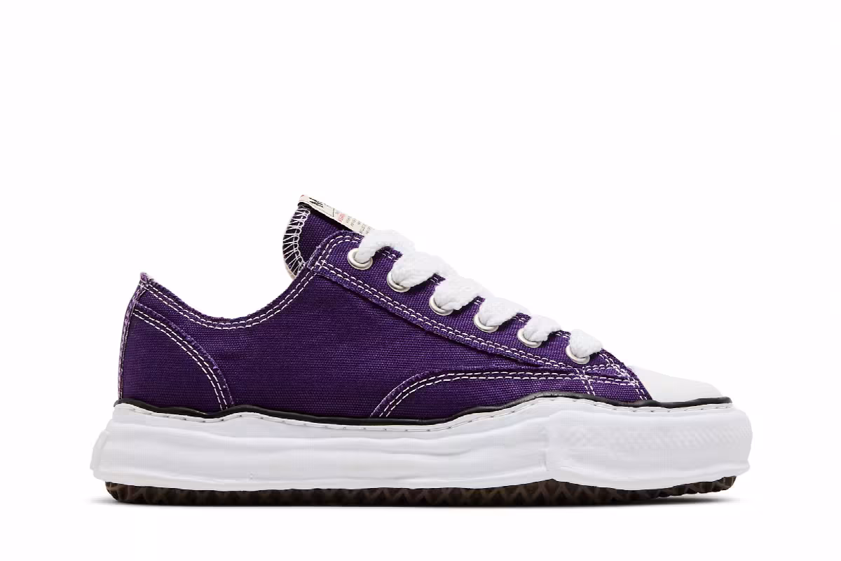 Maison Mihara Yasuhiro Peterson OG Sole Canvas Low Purple, view 2