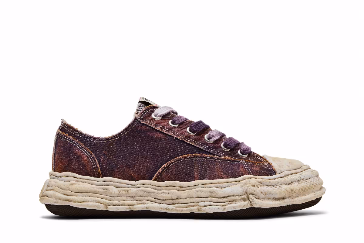 Maison Mihara Yasuhiro Peterson 23 OG Sole Washed Denim Low Purple, view 2