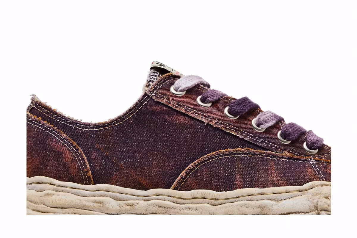 Maison Mihara Yasuhiro Peterson 23 OG Sole Washed Denim Low Purple, view 3