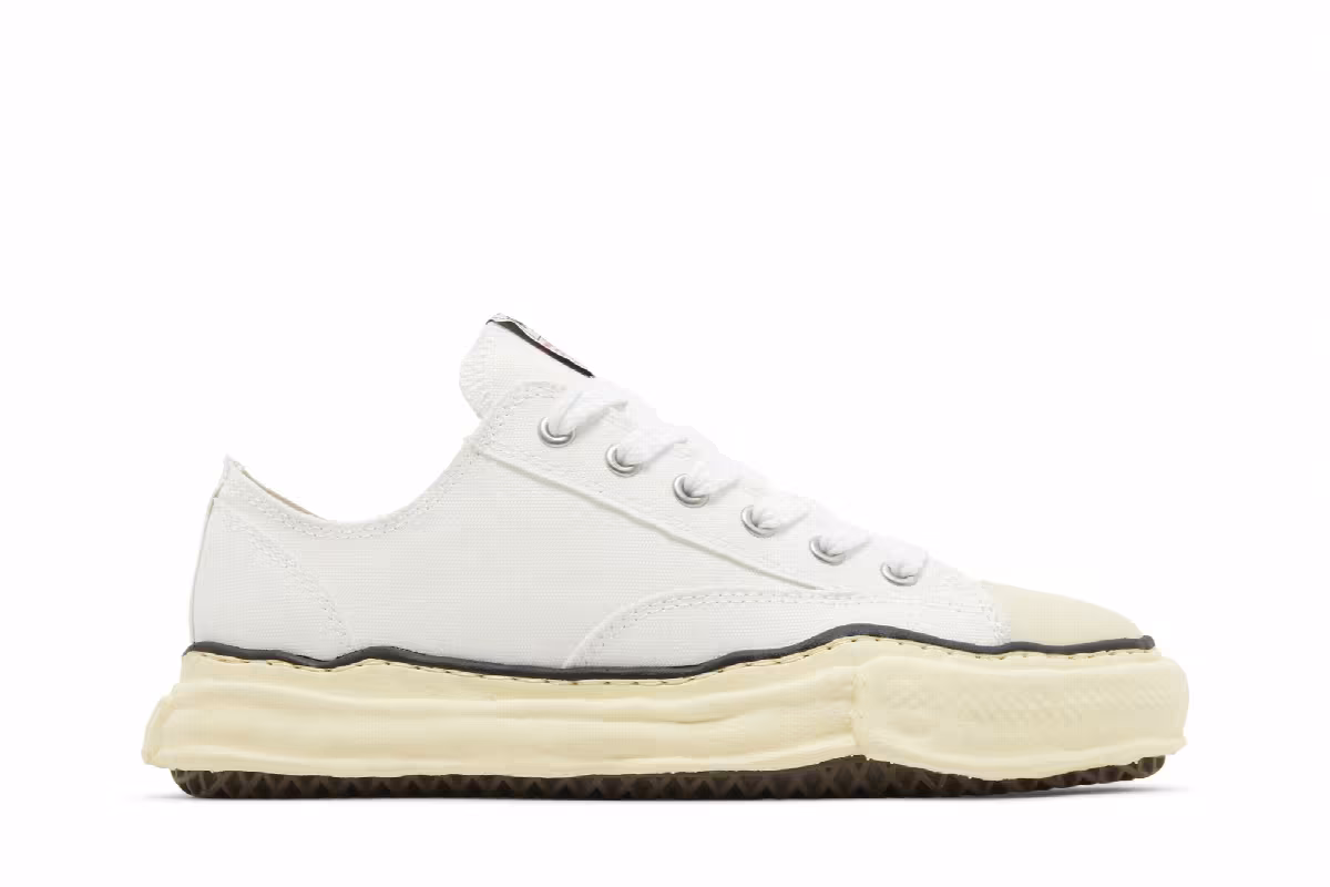 Maison Mihara Yasuhiro Peterson OG Sole Canvas Low White, view 2