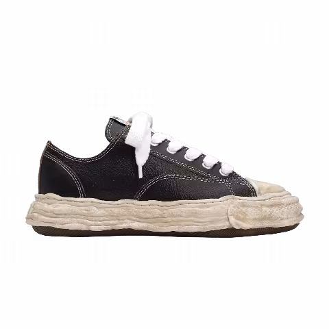 Maison Mihara Yasuhiro Peterson Low 'Cracking Leather - Black White'