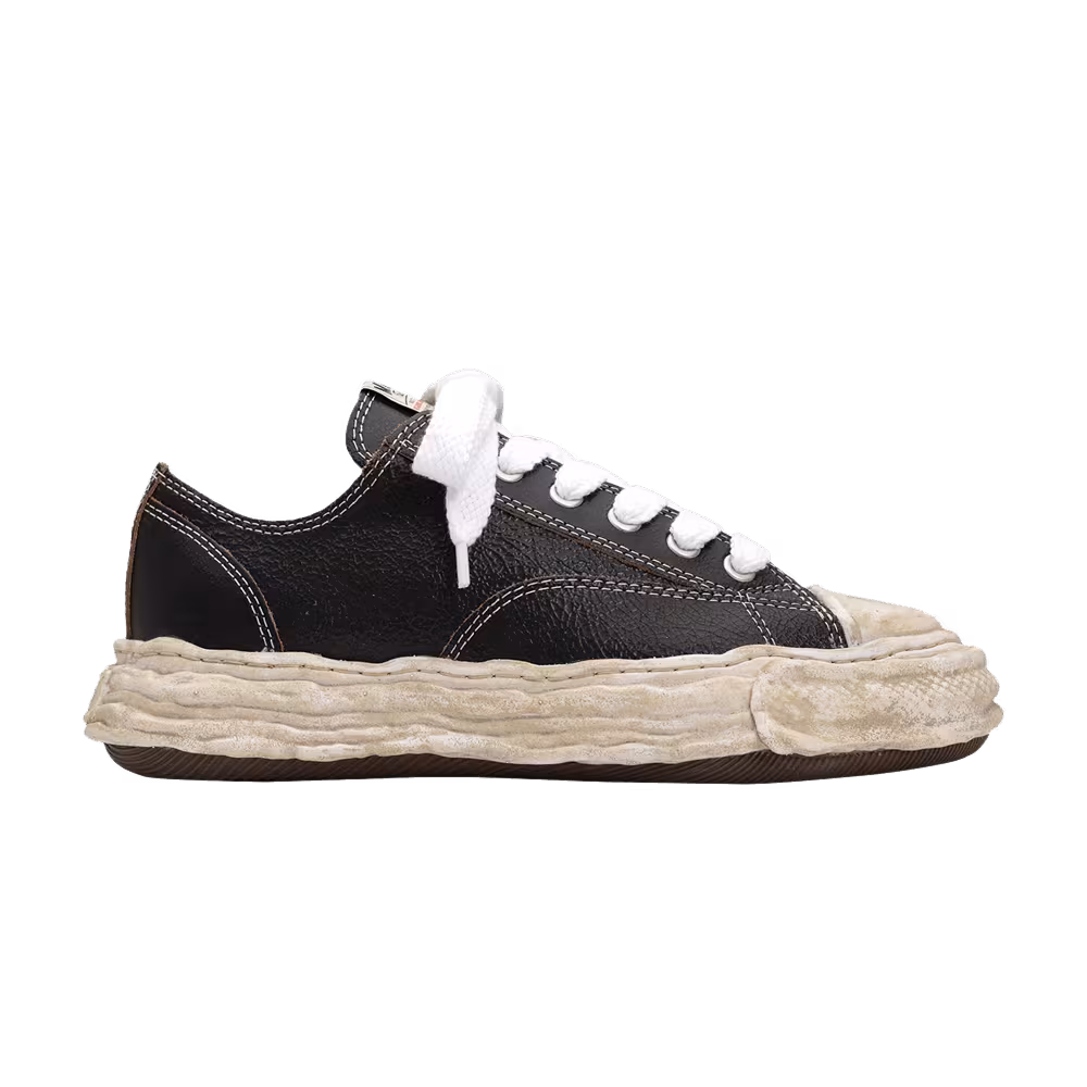 Maison Mihara Yasuhiro Peterson Low Cracking Leather - Black White