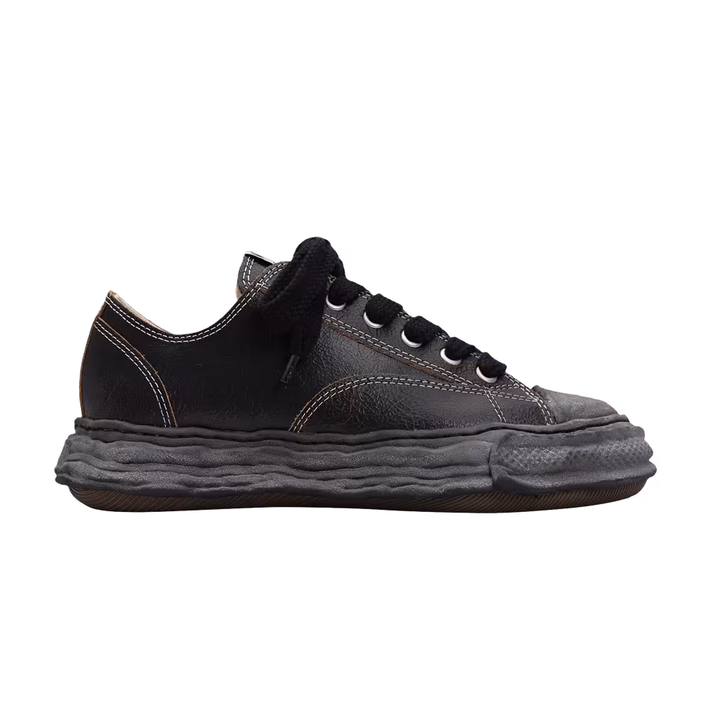 Maison Mihara Yasuhiro Peterson Low Cracking Leather - Black