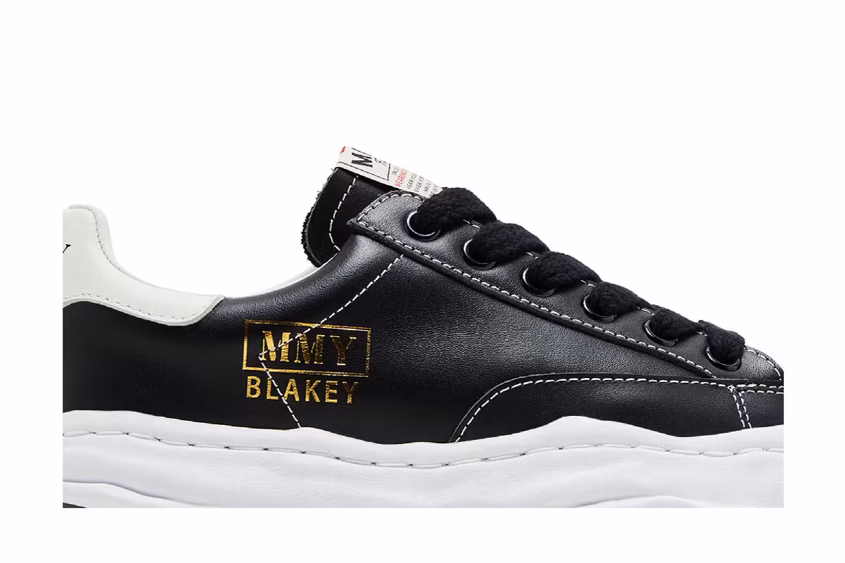 Maison Mihara Yasuhiro Blakey OG Sole Leather Low Black White, view 3