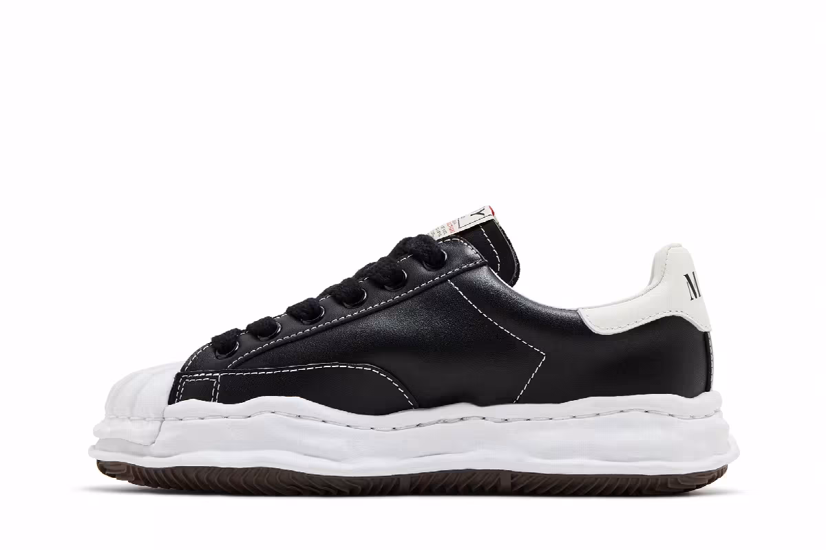 Maison Mihara Yasuhiro Blakey OG Sole Leather Low Black White, view 4