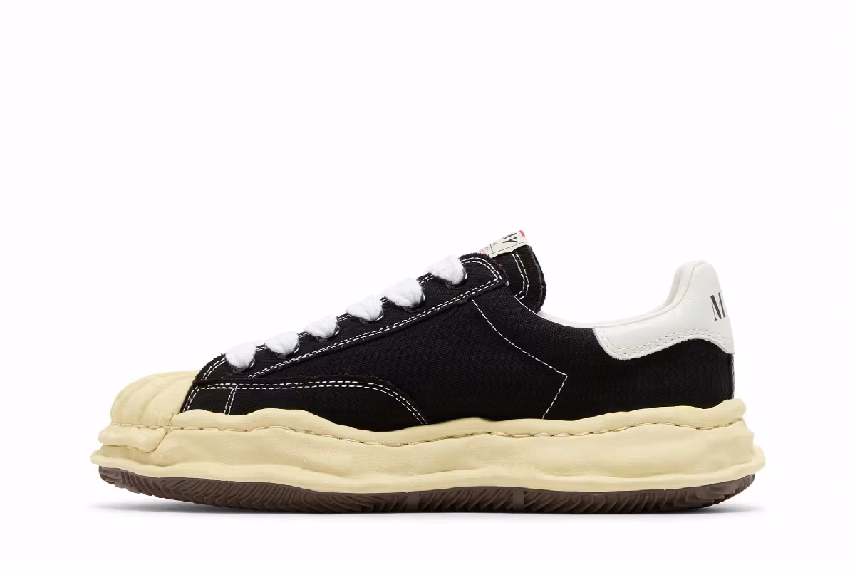 Maison Mihara Yasuhiro Blakey OG Sole Vintage Canvas Low Black, view 4