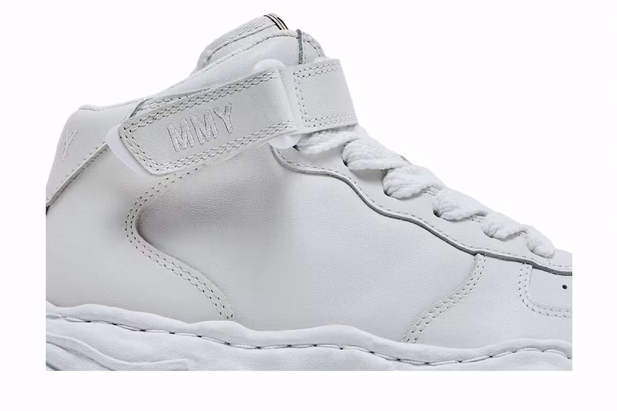 Maison Mihara Yasuhiro Wayne OG Sole Leather High White, view 3