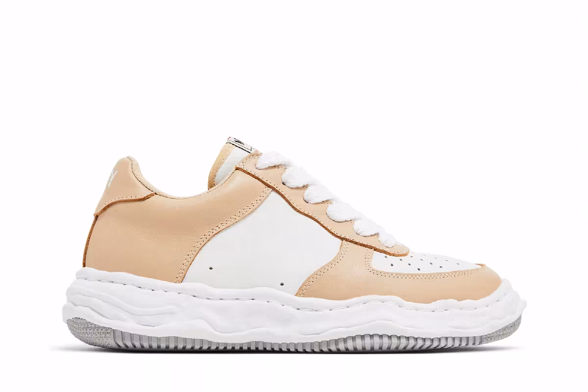 Maison Mihara Yasuhiro Wayne OG Sole Leather Low Beige White, view 2