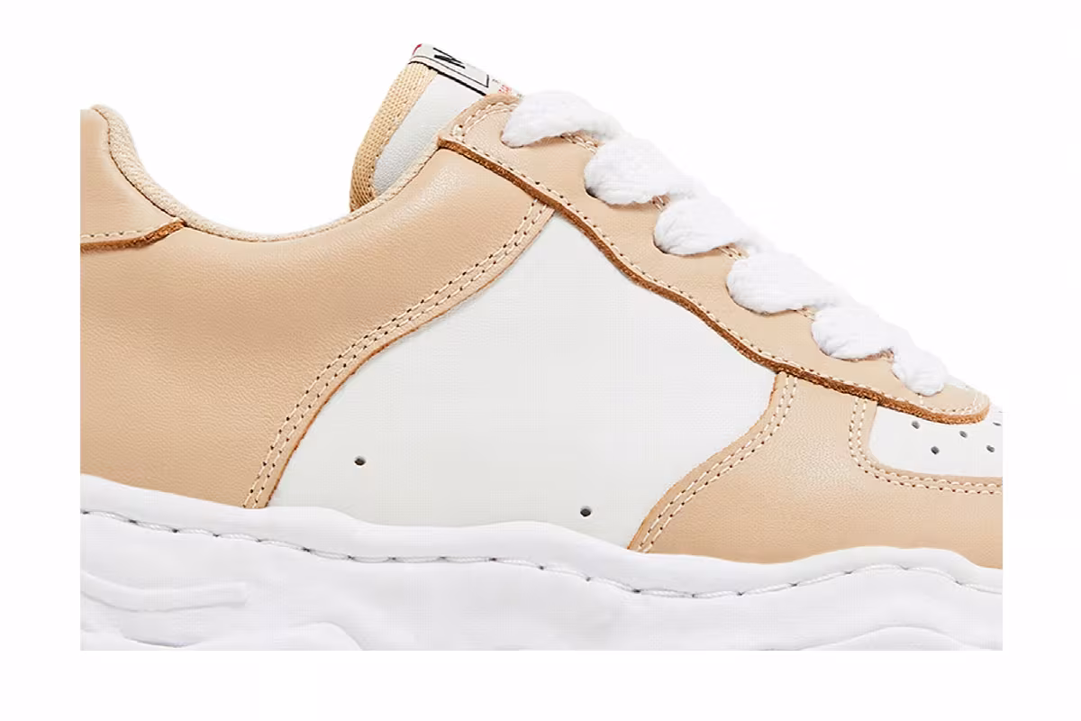 Maison Mihara Yasuhiro Wayne OG Sole Leather Low Beige White, view 3