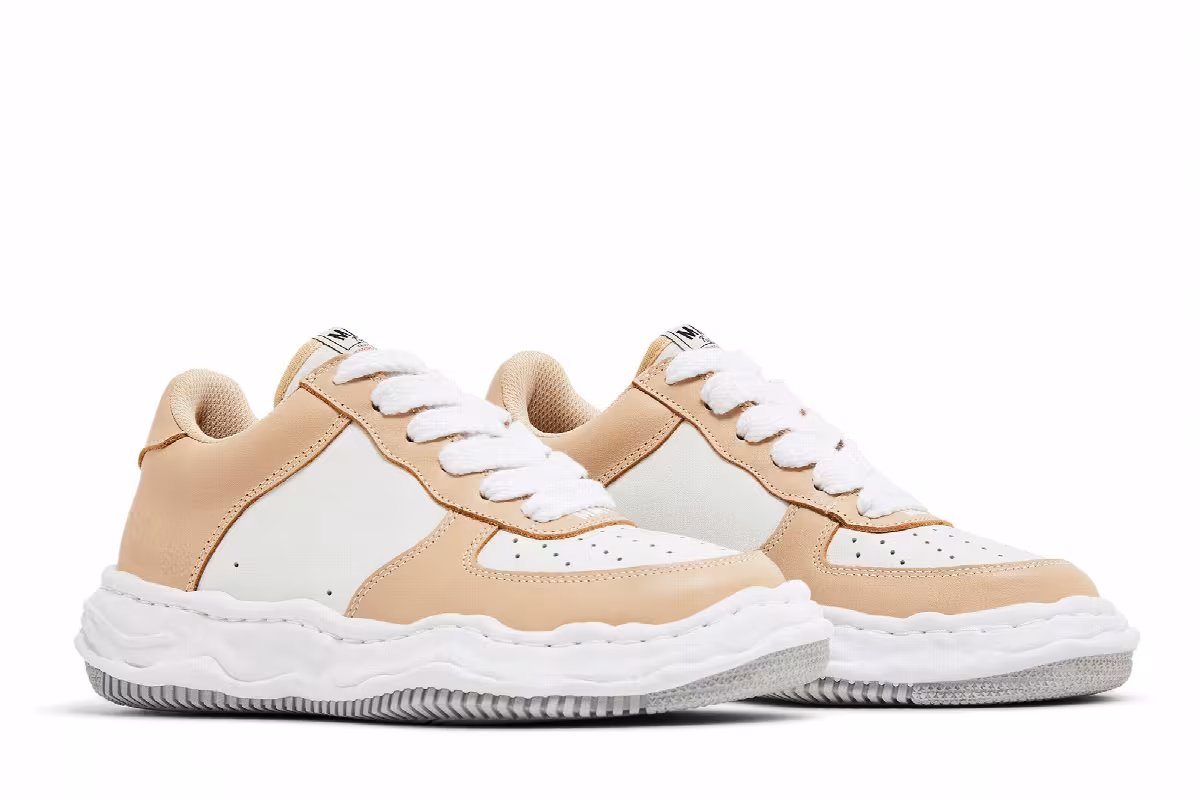 Maison Mihara Yasuhiro Wayne OG Sole Leather Low Beige White, view 9
