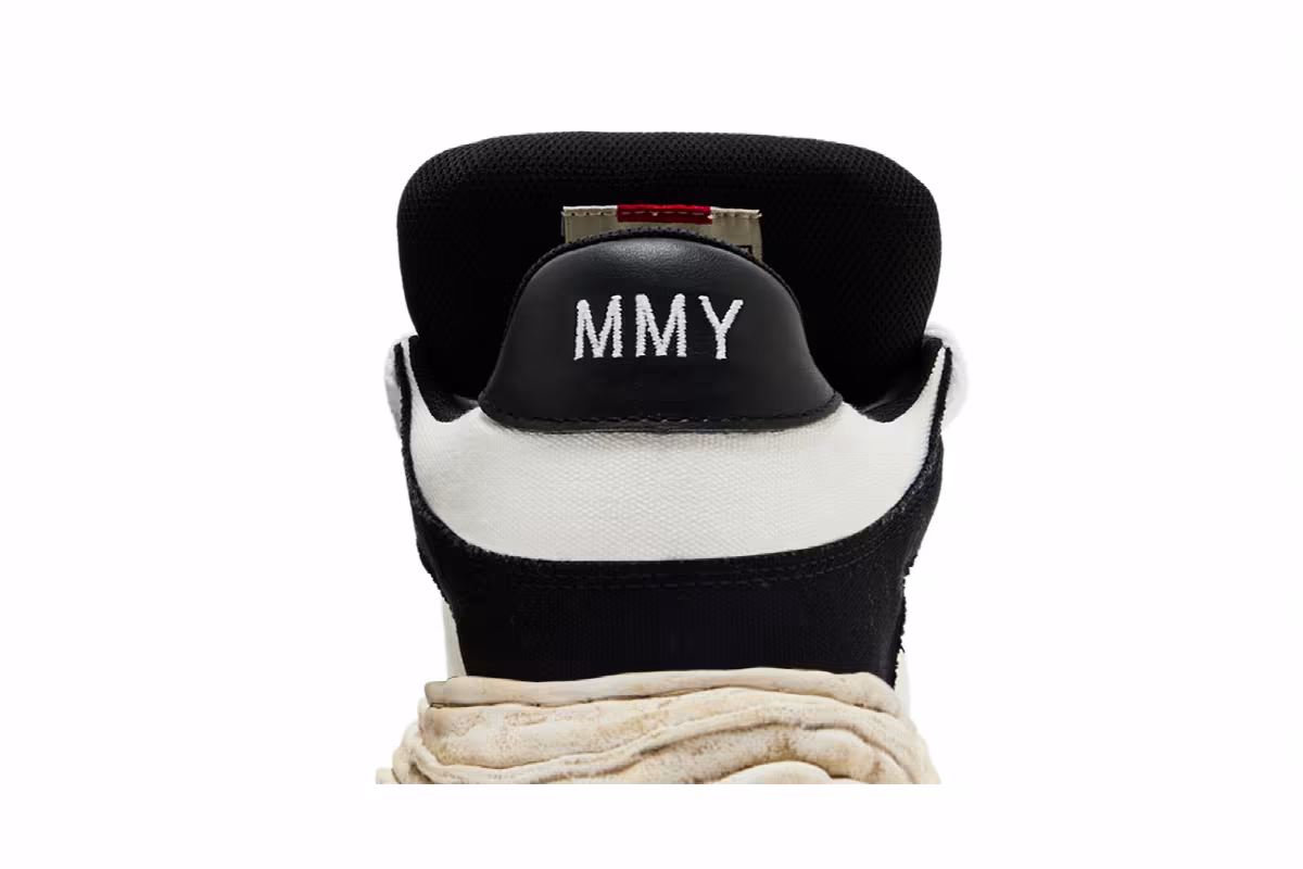 Maison Mihara Yasuhiro Wayne Puffer OG Sole Canvas Low Black White, view 8