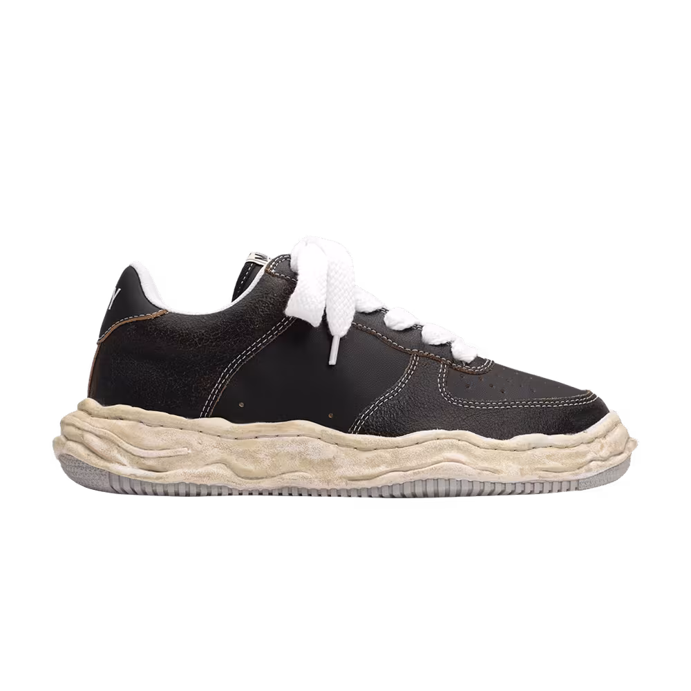 Maison Mihara Yasuhiro Wayne Low Cracking Leather - Black White