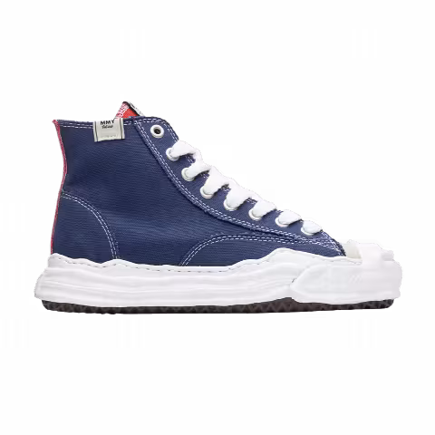 Maison Mihara Yasuhiro Hank OG Sole Canvas High 'Navy Beige Mismatched'