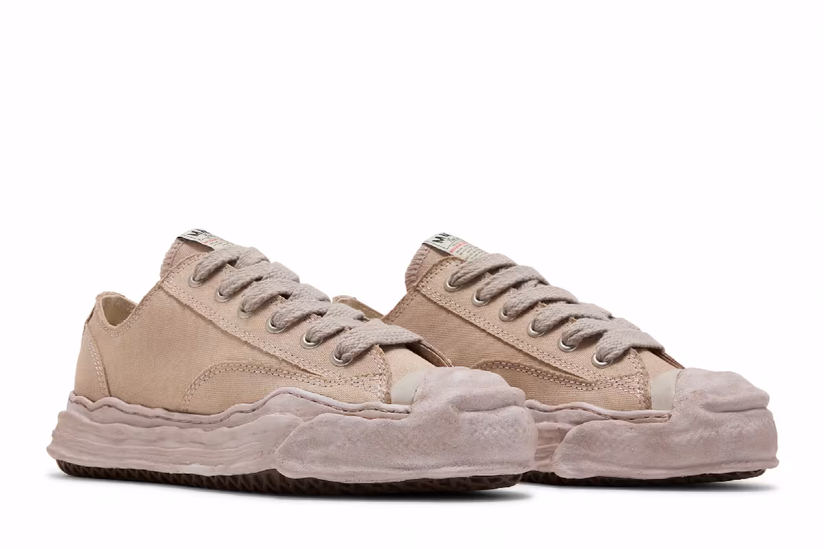 Maison Mihara Yasuhiro Hank OG Sole Overdyed Canvas Low Brown, view 9
