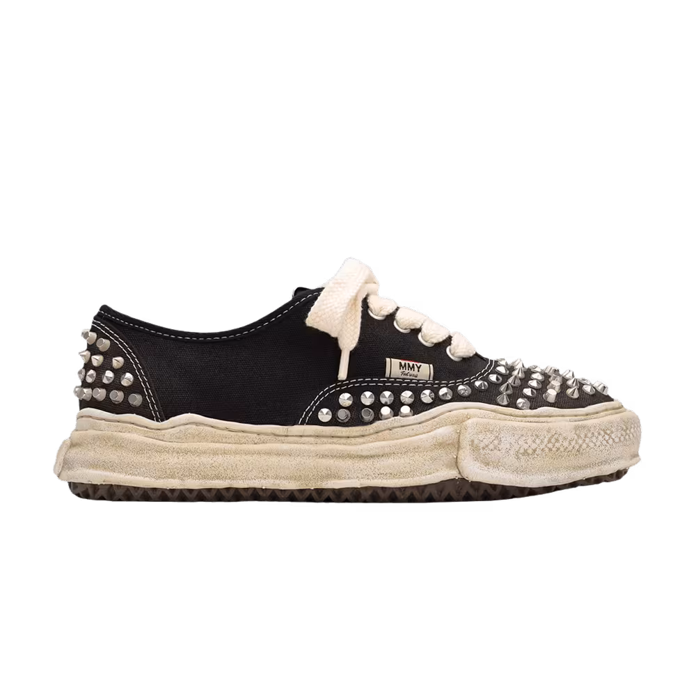 Maison Mihara Yasuhiro Baker OG Sole Studded Canvas Low Black