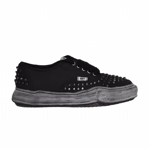 Maison Mihara Yasuhiro Baker OG Studded Paint Canvas Low 'Black'