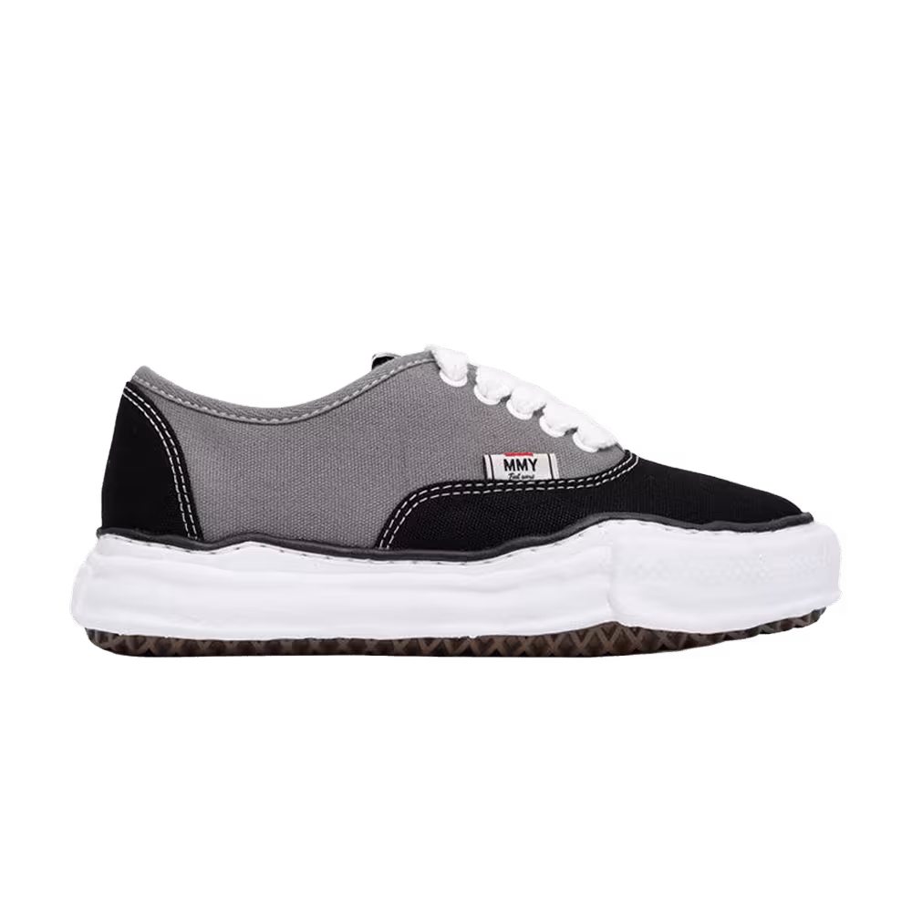Maison Mihara Yasuhiro Baker OG Sole Bicolor Canvas Low Black Grey