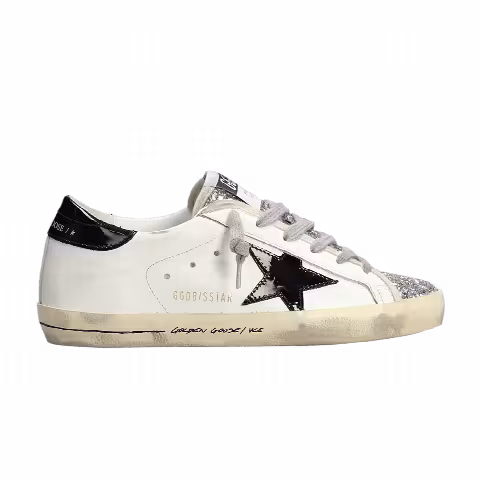 Golden Goose Wmns Superstar 'White Black Silver Glitter'