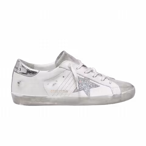 Golden Goose Wmns Superstar 'White Silver Glitter'