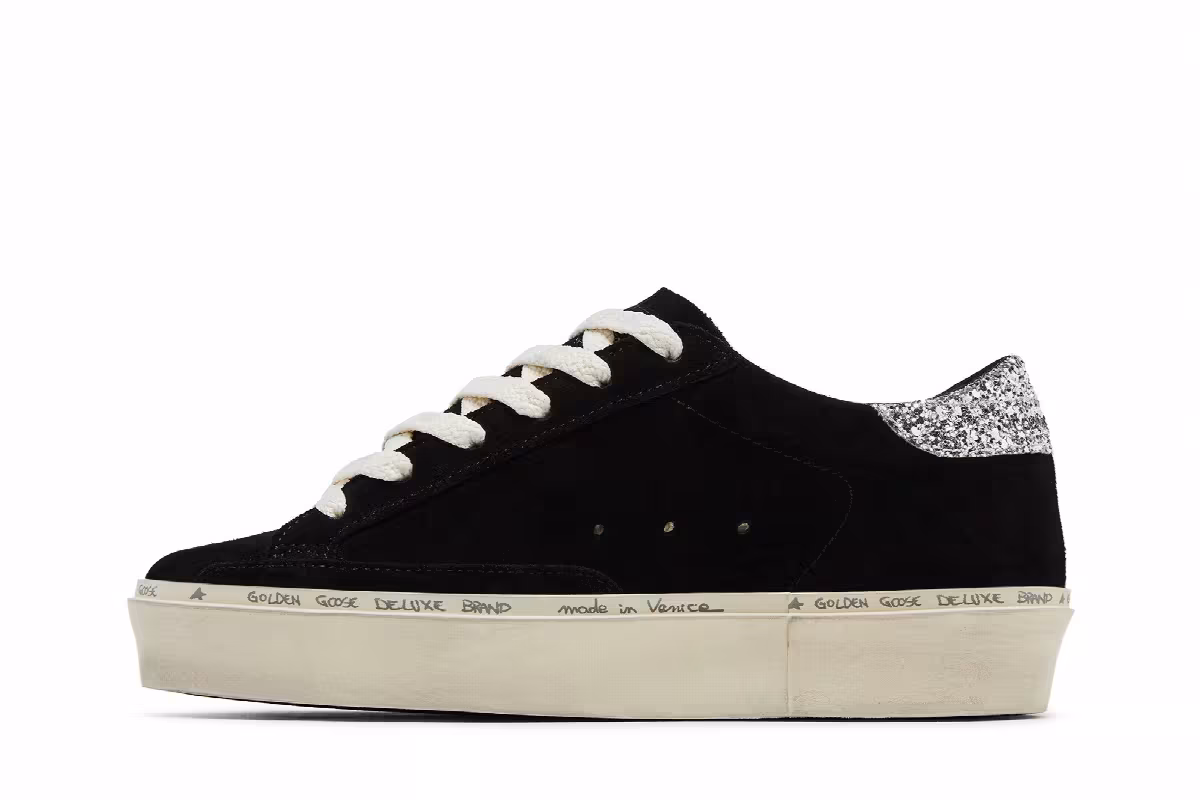 Golden Goose Women's Hi Star Black Silver, view 4