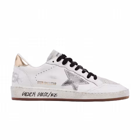 Golden Goose Wmns Ball Star 'White Silver Gold'