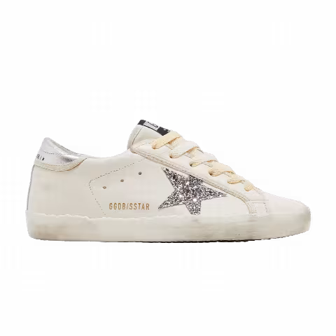 Golden Goose Wmns Superstar 'White Silver Glitter'