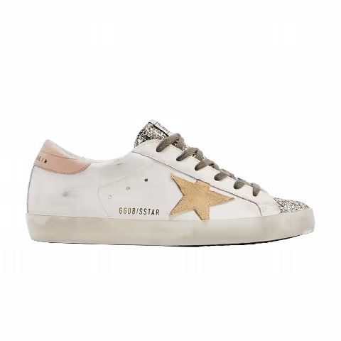 Golden Goose Wmns Superstar 'Platinum Glitter Toe'