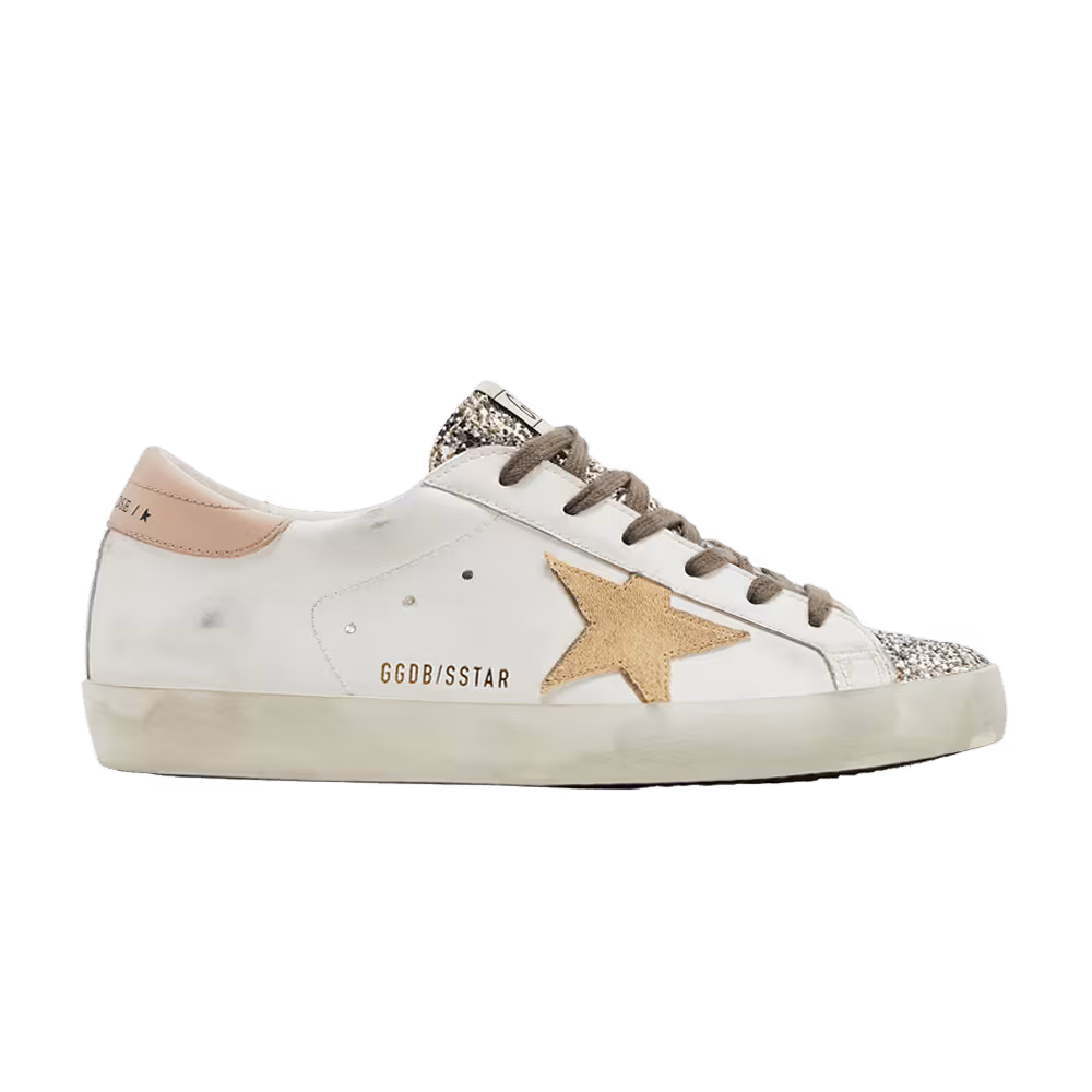 Golden Goose Women's Superstar Platinum Glitter Toe