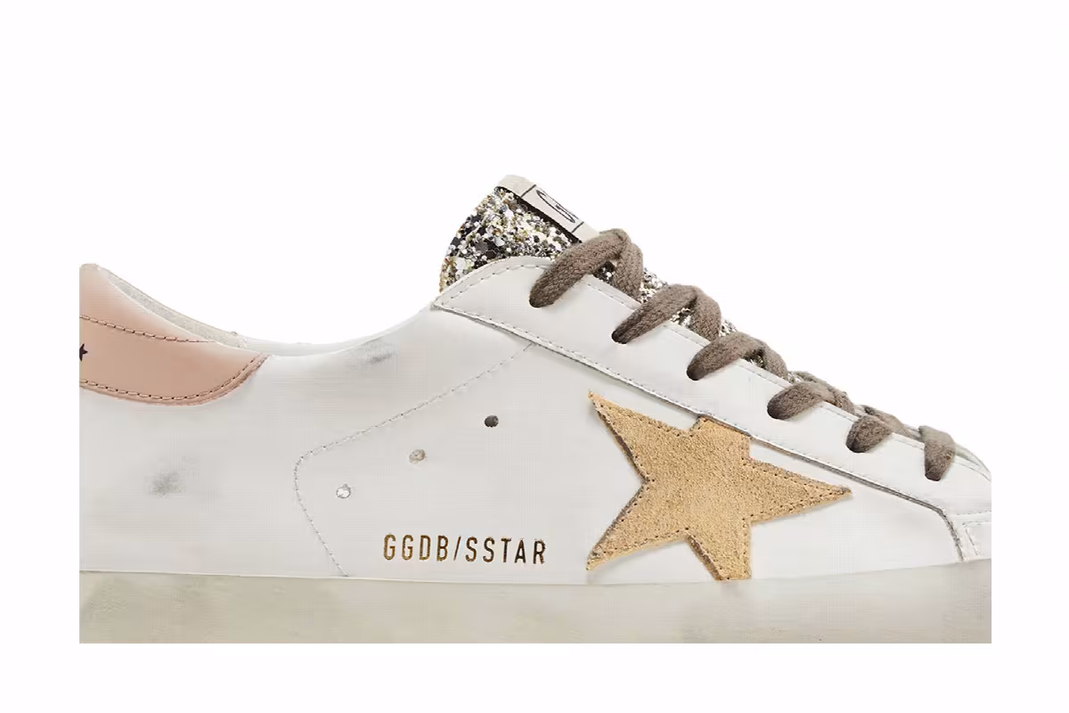 Golden Goose Women's Superstar Platinum Glitter Toe, view 3