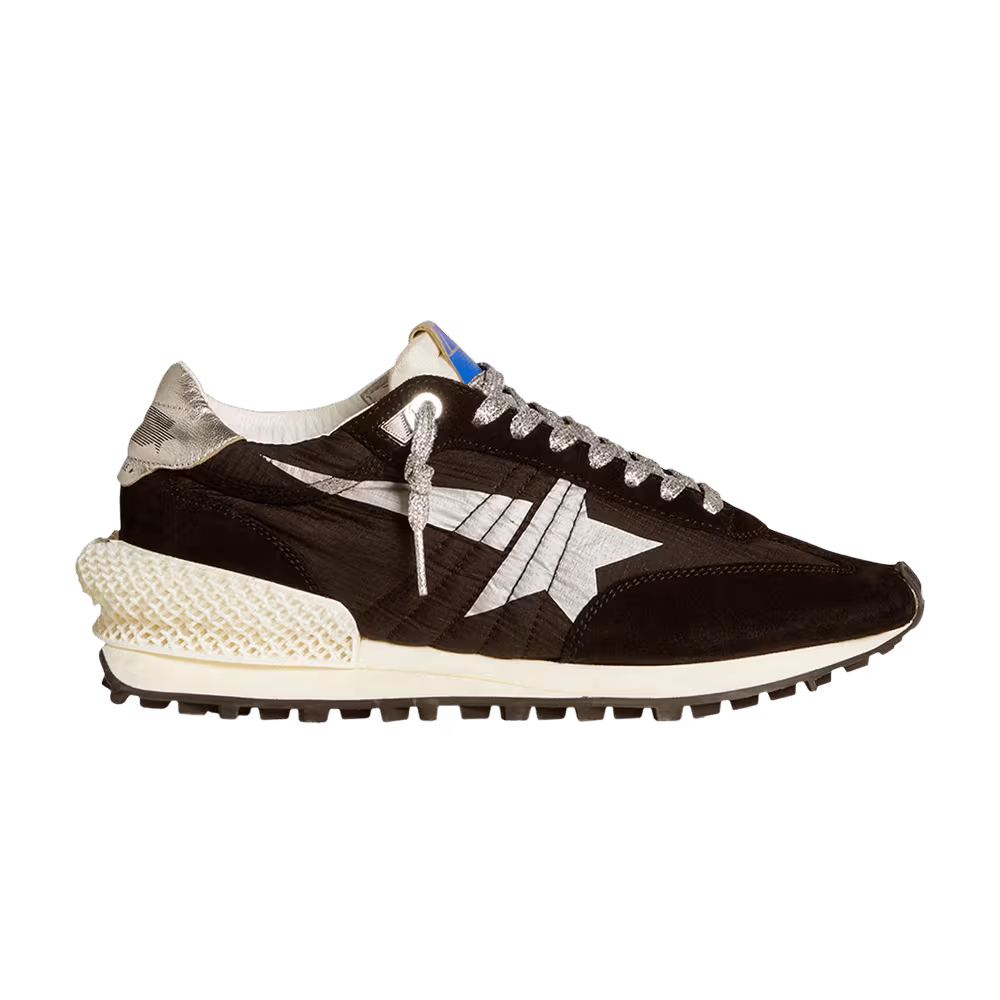 Golden Goose Women's Marathon Black Metallic Silver