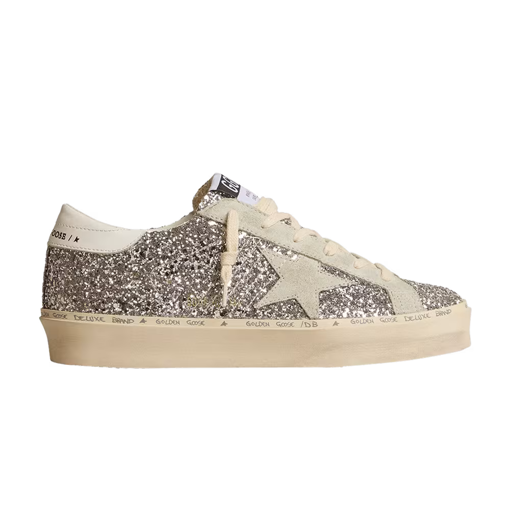 Golden Goose Women's Hi Star Silver Ice Grey Glitter