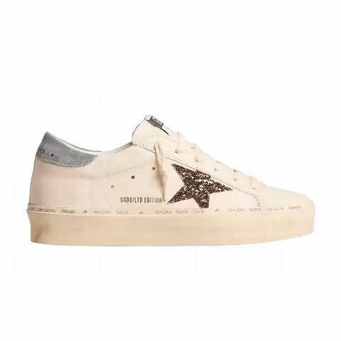 Golden Goose Wmns Hi Star LTD 'White Hazelnut Glitter'
