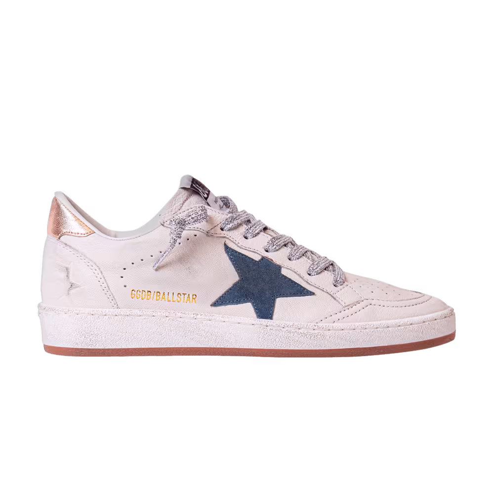 Golden Goose Women's Ball Star White Smoke Blue Peach