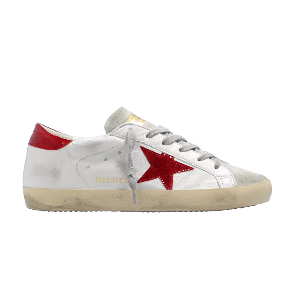 Golden Goose Women's Superstar White Red Ice