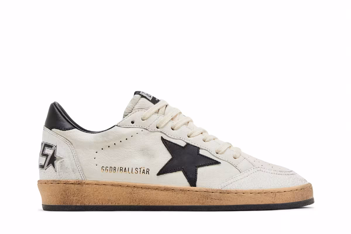 Golden Goose Ball Star White Black, view 2