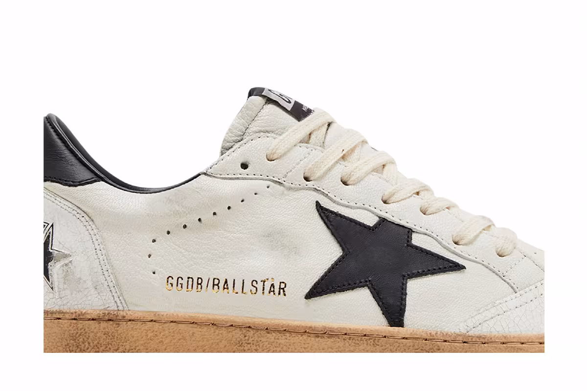 Golden Goose Ball Star White Black, view 3