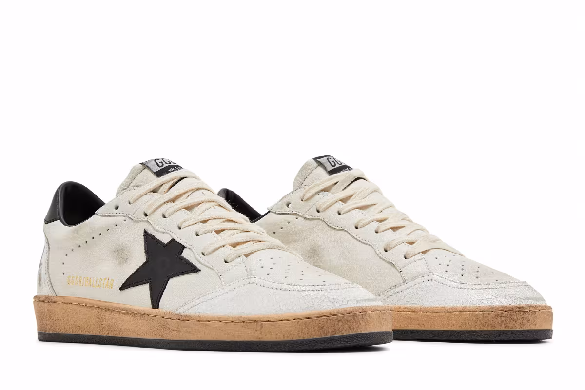 Golden Goose Ball Star White Black, view 9