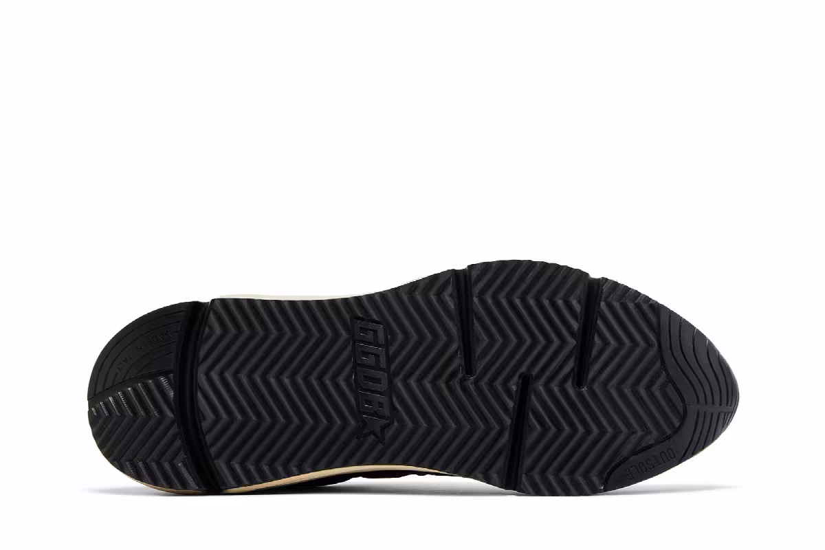 Golden Goose Running Sole Black White, view 5